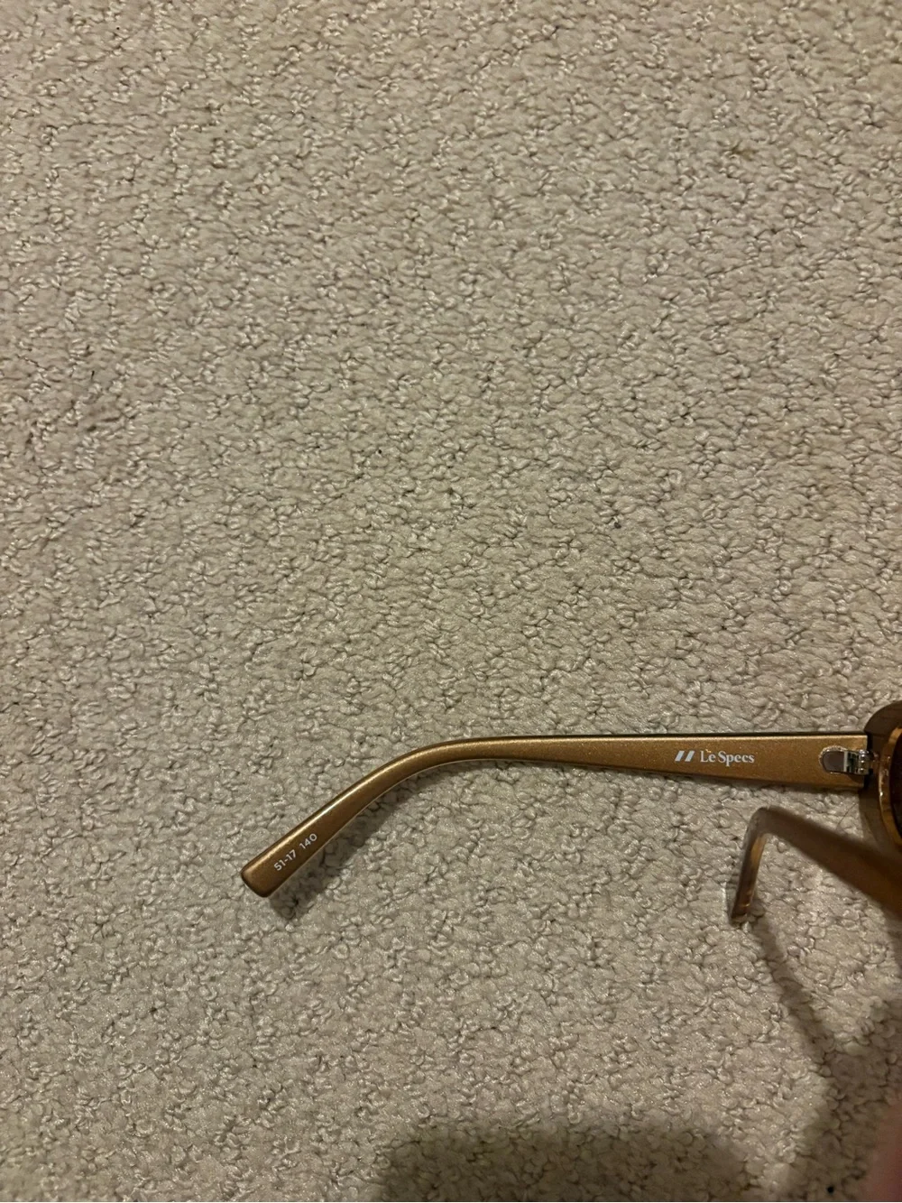 Le Specs Outta Love Sunglasses Caramel Oval Unisex
